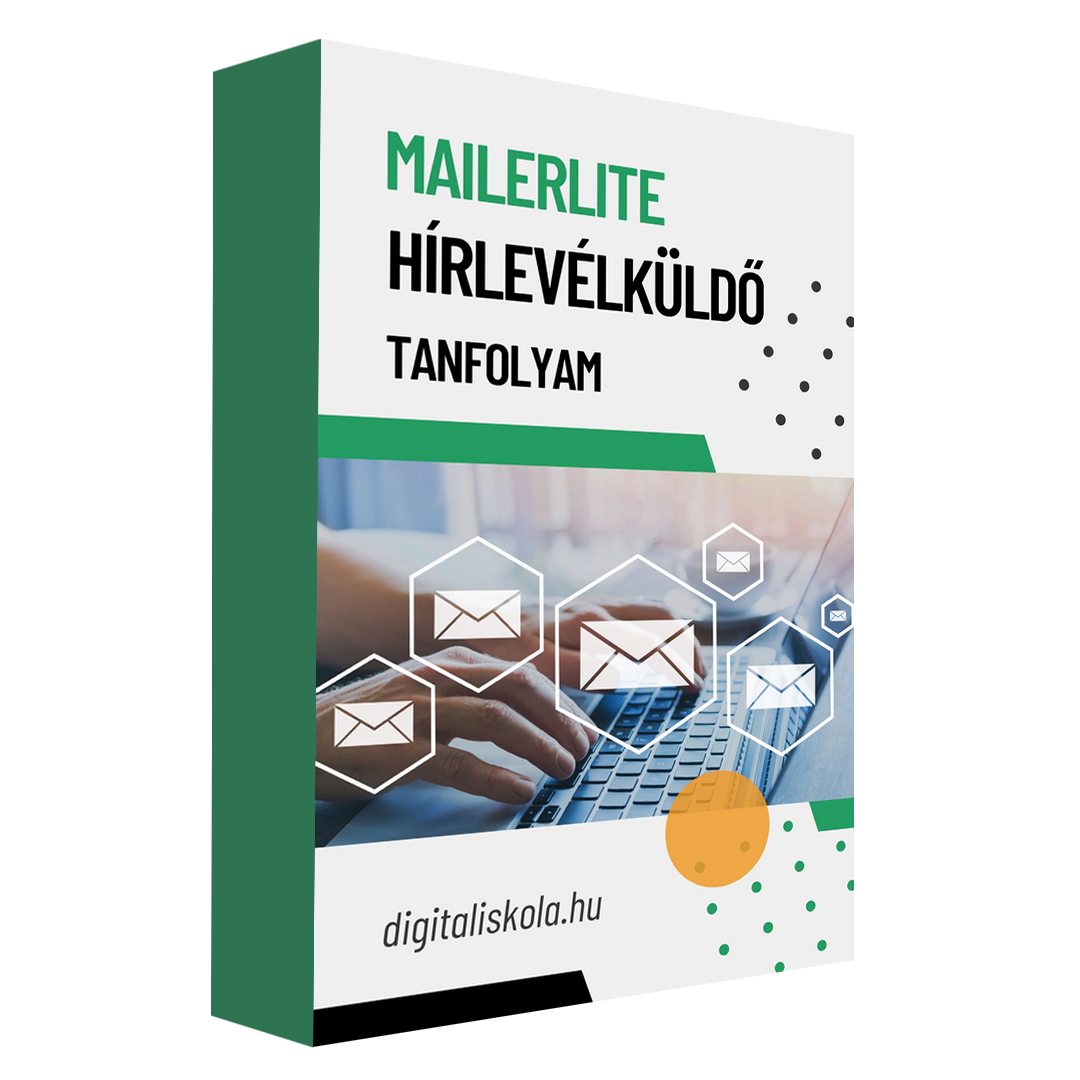 MailerLite hírlevélküldő kezelése – online tanfolyam